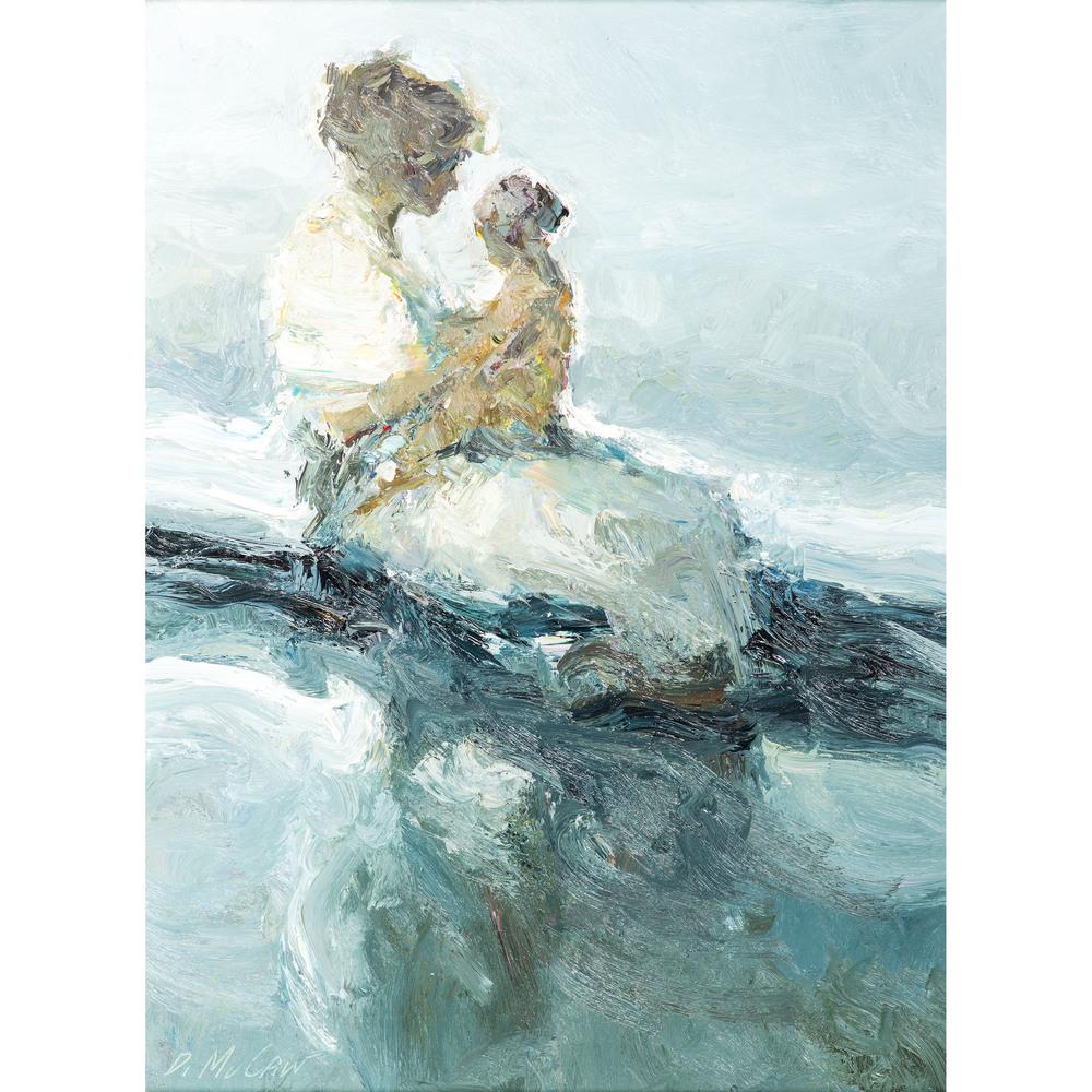 Dan McCaw (American, B. 1942): Take Me to the Shore oil on board signed D. McCaw lower left sight: 15 1/4 x 11 1/2 inches.