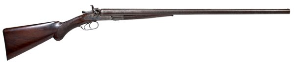 Colt Model 1878 Double Barrel Shotgun, : Colt Model 1878 Double Barrel Shotgun, 12 gauge, 30" Damascus finished barrels with Colt markings on the rib. Serial number 836. Locks marked Colt PT FA Company. Checkered forearm and pistol grip bu