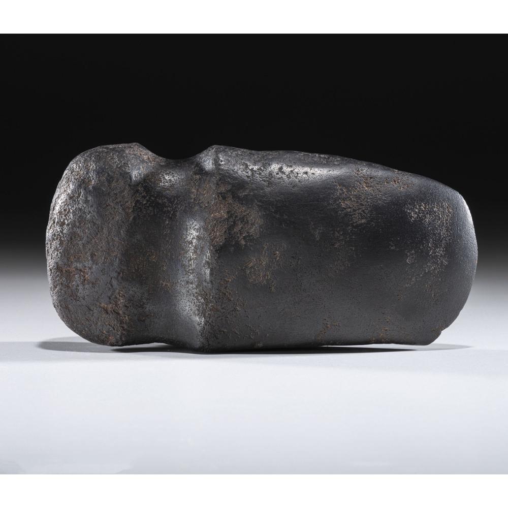 A Hematite 3/4 Groove Axe, 6-1/4 in.: Late Archaic Period, 4000-1000 B.C. Calhoun County, Illinois length 6-1/4 in.