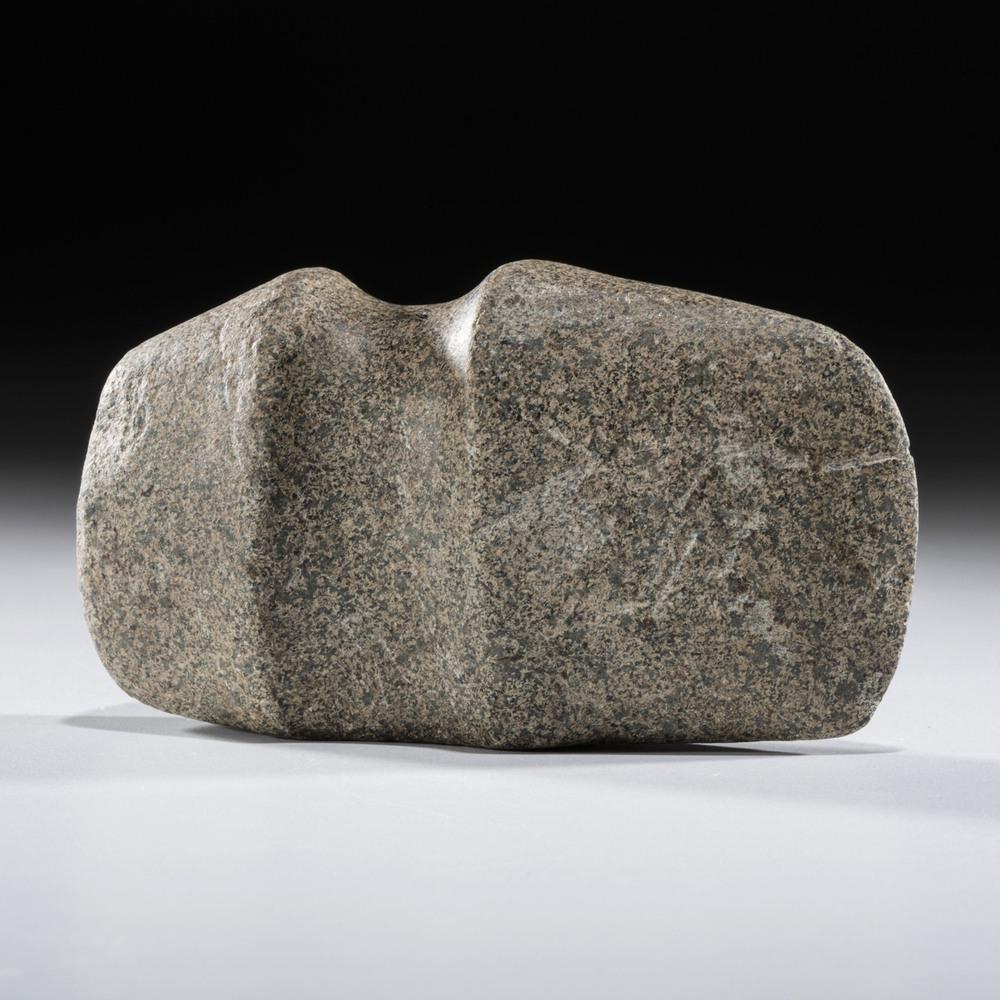 A 3/4 Groove Axe, 4-1/2 in.: Late Archaic Period, 4000-1000 B.C. Indiana length 4-1/2 in. Collection History: L. Munger Collection 2/29/64 Published:Gerber, Art, The Art Gerber Story, 2007, pg. 341, fig. 0.281