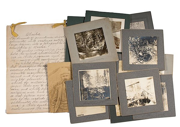 Alaska Gold Rush Ephemera from a Stillwater, MN Mi: Alaska Gold Rush Ephemera from a Stillwater, MN Miner, 16 photographs documenting the Sunrise Mine on Sawmill Creek, Alaska on the Turnagin Arm, Cook Inlet (near Hope) 1900-1903 belonging to L. E. C