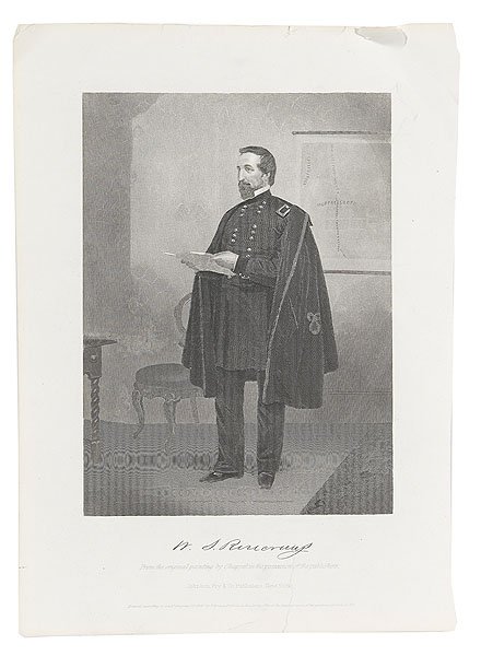 Group of Engravings of Civil War Generals, : Group of Engravings of Civil War Generals, lot of 7, includes 4 framed engravings, Grant, 13" x 16"; Grant again, 11.5" x 13.5"; Stonewall Jackson, 7" x 9"; Sherman, 8.75" x 10.75"; and 3 unframed e