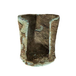 Old Copper Culture Socketed Adze: Old Copper Culture, 7000-3000 BCE Vilas County, Wisconsin length 3-1/8 in. x width 2-1/2 in. Provenance: Found by Terry Neal, Wisconsin