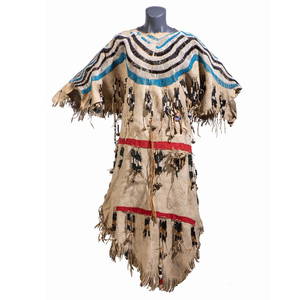 Blackfeet Beaded Hide Dress, Collected by U.S. Special