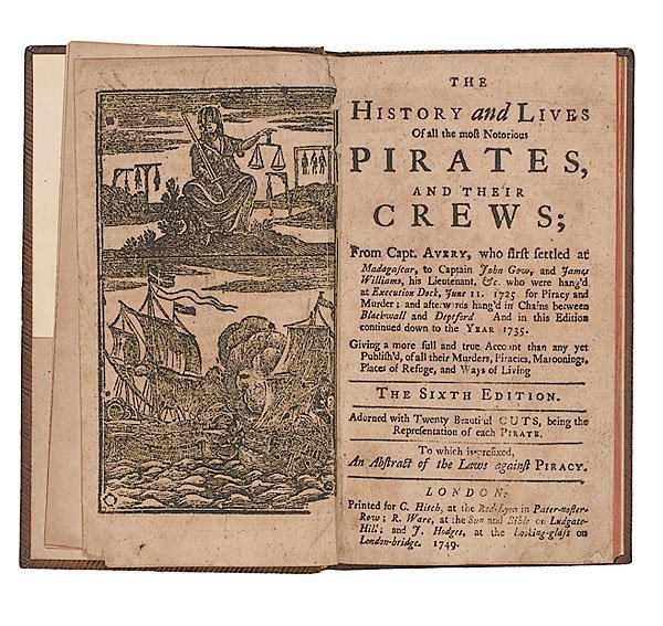 Rare 1749 Edition of the History & Lives of Pirates