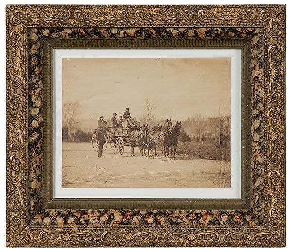 David B. Parker, Superintendent of Mails,: David B. Parker, Superintendent of Mails for Army of the Potomac Photograph. Anonymous, unmounted albumen photograph, 6.5 x 8.5 in., framed and glazed, 12.25 x 14 in. This photograph was used in Parke