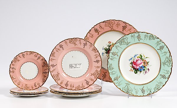 Royal Crown Derby "Vine" Assorted Plates 
