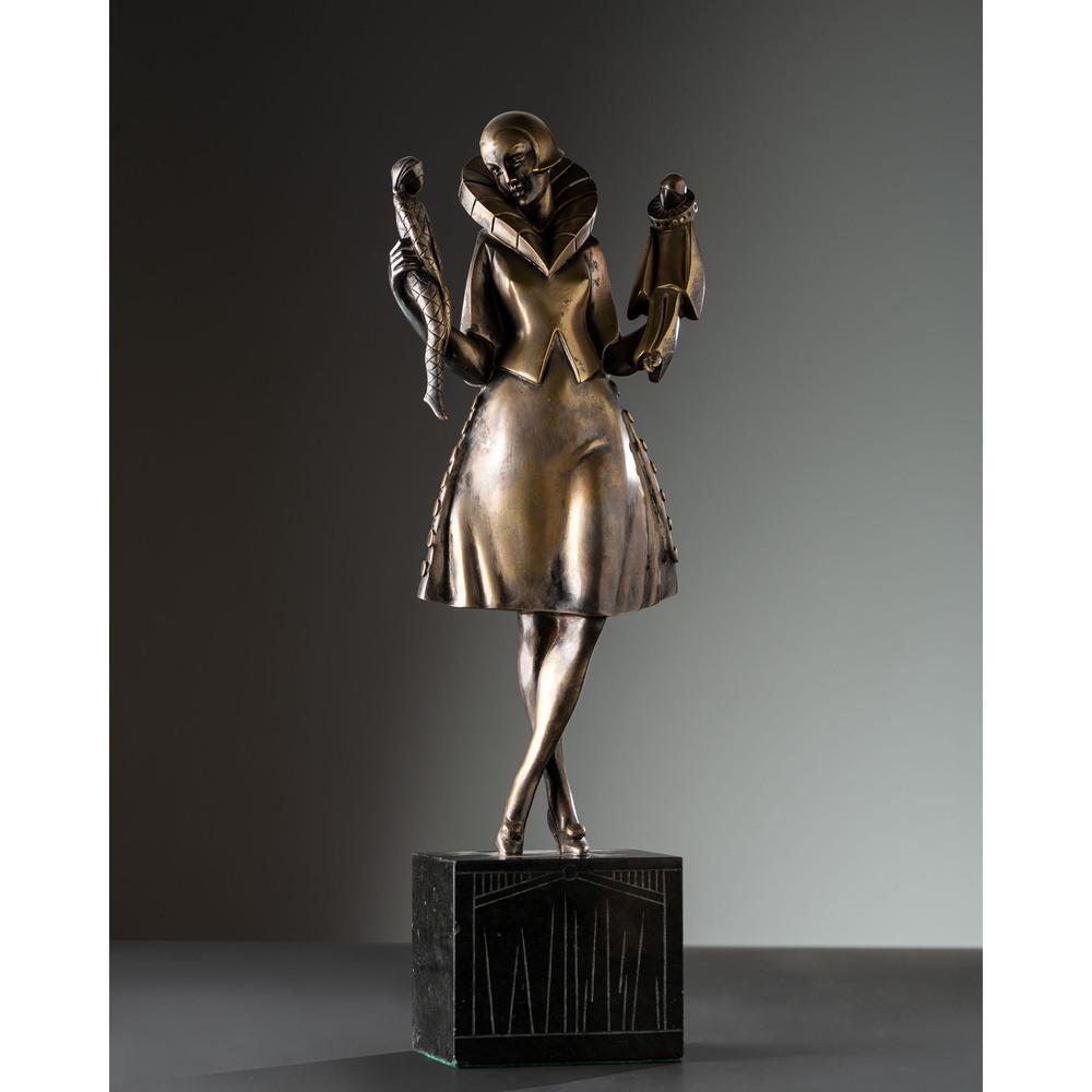 Pierre Le Faguays, Art Deco Sculpture: Pierre Le Faguays French, Early to Mid-20th Century Art Deco Sculpture bronze on marble base signed Le Faguays to base Height with base 19 inches. Height without base 15 inches. Provenance: Pro