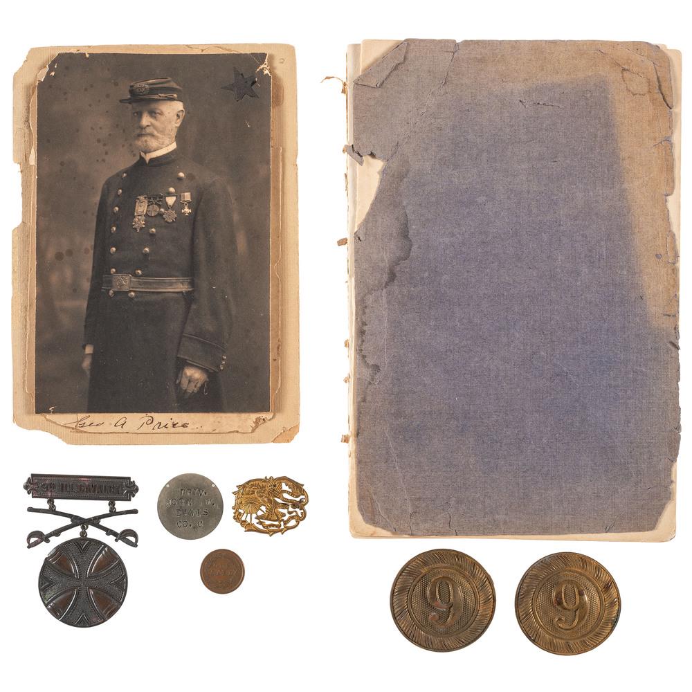 [CIVIL WAR]. Collection of 9th Illinois Cavalry (1 of 2)