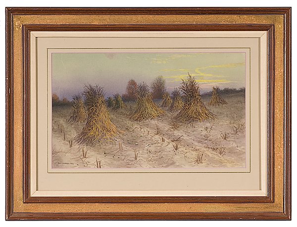 Landscape by George Howell Gay, Watercolor on Pape: Landscape by George Howell Gay, Watercolor on Paper George Howell Gay (American 1858-1931), signed l.l.; 10.5 x 18 in.