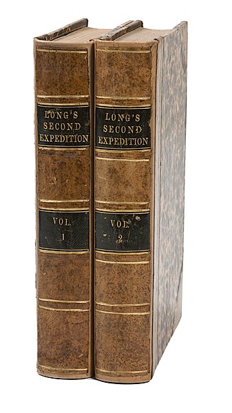 Major Long's Second Expedition Volumes I and II : Major Long's Second Expedition Volumes I and II Keating, William M. Major Long's Second Expedition Volumes I and II. Philadelphia: H.C. Carey and I Lea, 1824. 8vo, re-bound using the original spine,
