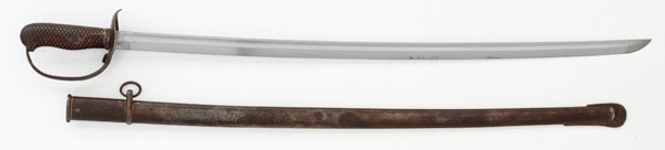 WWII Japanese Model 1905 Cavalry Sword w/ Scabbard: WWII Japanese Model 1905 Cavalry Sword with Scabbard 30" blade with excellent polish.