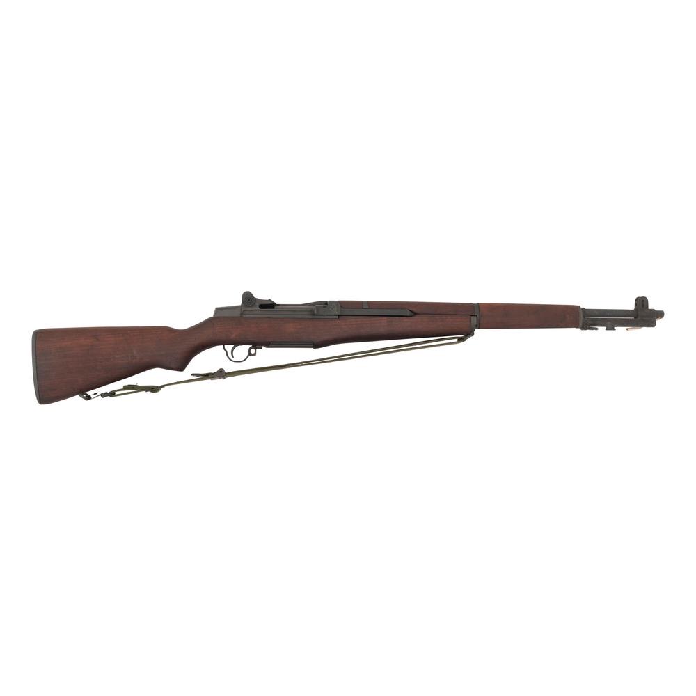 ** Springfield Armory M1 Garand with original CMP box: .30-06 M1. 24" barrel length. SN: 614538. Civilian Marksmanship Program M1 Garand rifle with adjustable rear aperture and fixed blade sights that have ear protectors. Parkerized metal finish and a wal