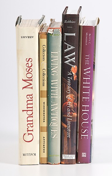 Books on American Antiques and Art : Books on American Antiques and Art Subjects include: Grandma Moses, Birds of America, The White House, Shaker, Law, Japanese Erotic Prints.