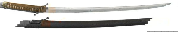 Japanese WWII Wakasashi : Japanese WWII Wakasashi 25.25" blade, standard military mounts, signed tang. Blade appears to be quite old, maybe early Edo period.