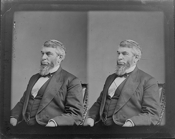 Brady Negatives of Supreme Court Members : Brady Negatives of Supreme Court Members Lot of 3 collodion negatives of Supreme Court Justices, produced by Mathew Brady, including the following: 3 cdv-sized exposures on same plate of Associate J