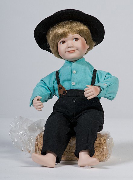 Ethan Amish Doll for Ashton-Drake Galleries : Ethan Amish Doll for Ashton-Drake Galleries "Ethan" doll from the first issue in the Amish Inspirations collection by artist Joan Ibarolle for the Ashton-Drake Galleries, mint in box with original p