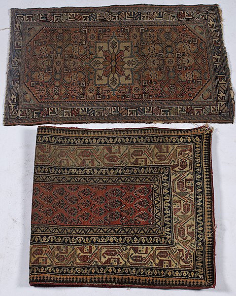 Two Caucasian Rugs : Two Caucasian Rugs Two Caucasian rugs; one, a runner 133 x 31 in.(11 ft. 1 in. x 2 ft. 7 in.); and small area rug, 47 x 28 in. (3 ft. 11 in. x 2 ft. 4 in.)