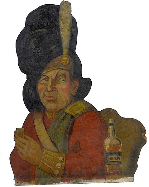 Scotsman Caricature by Earl Purdy : Scotsman Caricature by Earl Purdy 1934, oil on artist's board, a rendition of a "Scotsman" by Earl Purdy, it was one of 34 caricatures executed that were commissioned and hung in the lounge of the H