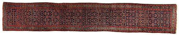 Kuba Runner Rug : Kuba Runner Rug Caucaus, ca 1950s, 228 x 38 in. (19 ft. 4 in. x 3 ft. 2 in., 579.12 x 96.52 cm.)