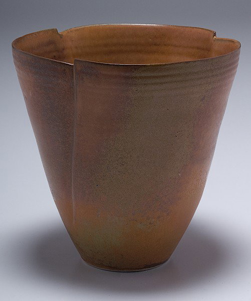 Potters' Market: Laura Andreson Vessel : Laura Andreson (1902-99, USA) Vessel 1983 Signed, porcelain, ht. 7.75, dia. 7.75 in.