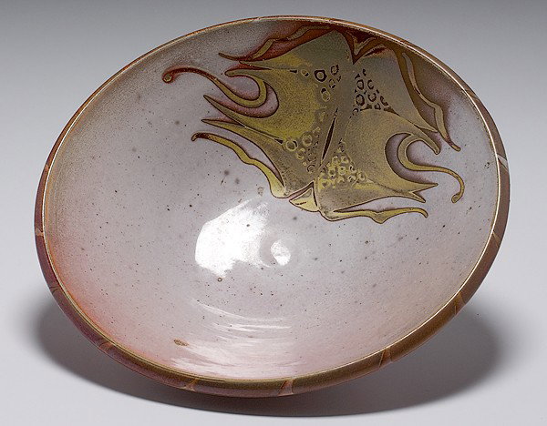 Potters' Market: Alan Caiger-Smith Bowl : Alan Caiger-Smith (Born 1930, Argentina) Bowl ca 1981 Signed, earthenware, dia. 11.5 in.