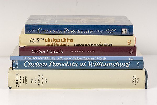 Miner Library: [BRITISH] Chelsea China and Pottery: [BRITISH] Chelsea China and Pottery British, includes six books on Chelsea China and Pottery: Reginald Blunt, ed., Chelsea China and Pottery John C. Austin, Chelsea Porcelain at Williamsburg Yvonne 