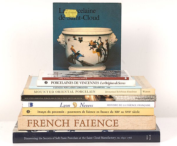 Miner Library: [FRANCE] French Porcelain and Faien: [FRANCE] French Porcelain and Faience Ten Books and Catalogs of French porcelain and Faience, Including : Images du Pouvroir - Pavements de Faience En France du XIII Au XVII Siecle Jeanne Giacomotti