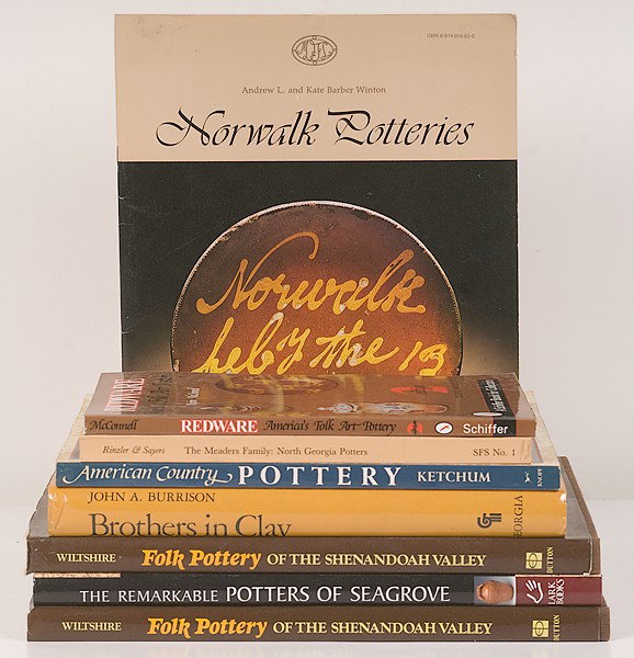 Miner Library: [AMERICAN] Folk Pottery : [AMERICAN] Folk Pottery American, includes eight books on Folk Pottery: Ralph Rinzler and Robert Sayers, The Meaders Family: North Georgia Potters John A. Burrison, Brothers in Clay: The Story of Ge