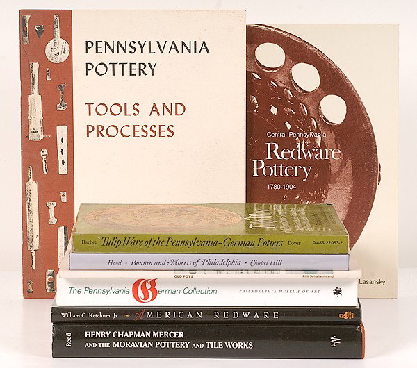 Miner Library: [AMERICAN] Pennsylvania Pottery : [AMERICAN] Pennsylvania Pottery American, includes seven books on Pennsylvania pottery, redware, stoneware, and tulip ware: Phil Schaltenbrand, Old Pots: Salt-Glazed Stoneware of the Greensboro-New 