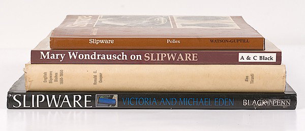 Miner Library: [CERAMICS] Slipware : [CERAMICS] Slipware Lot of four books on slipware including: Slipware John Pollex English Slipware Dishes Ronald G. Cooper Mary Wondrausch on Slipware A & C Black Slipware: Contemporary Approaches V