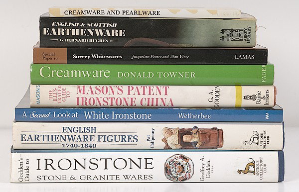 Miner Library: [CERAMICS] Various Wares : [CERAMICS] Various Wares Lot of eight books and exhibition catalogs on various wares including: Surrey Whitewares Jacqueline Pearce and Alan Vince Creamware and Pearlware Northern Ceramic Society Cr