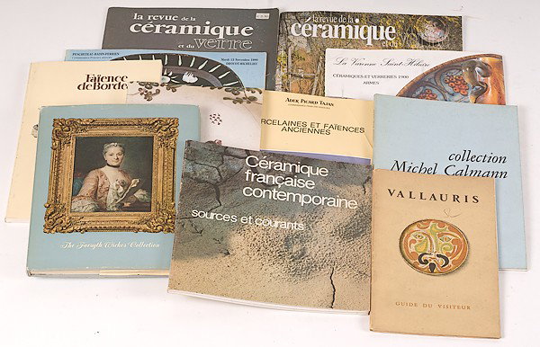 Miner Library: [FRENCH] French Ceramics : [FRENCH] French Ceramics French, includes eleven books, magazines, and exhibition catalogues: Porcelaine et Faiences Anciennes The Forsyth Wickes Collection Michel Calmann collection two copies of L