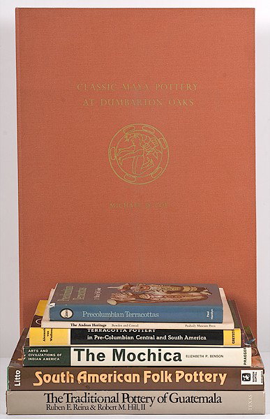 Miner Library: [SOUTH AMERICA] South American Pott: [SOUTH AMERICA] South American Pottery Lot of seven books of South American Pottery, Including: Franco Monti, Precolumbina Terracottas, 71 Plates in Full Colour Alexander von Wuthenau, Terracota Pot