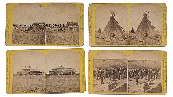 Ft. Assiniboine & Wolf Point, Montana Territory St: Ft. Assiniboine & Wolf Point, Montana Territory Stereoviews by F. Jay Haynes Lot of 7 stereoviews from F. Jay Haynes' Northern Pacific Views Series. Includes the following views of Ft. Assiniboine w
