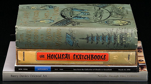 [JAPAN] Books on Japanese Art : [JAPAN] Books on Japanese Art Japan, includes four books on Japanese art: Henry David Northrop, The Flowery Kingdom and The Land of the Mikado, 1894. Barry Davies Oriental Art, Netsuke Through Three
