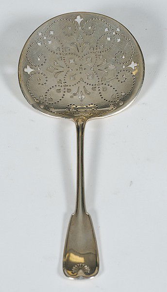 Tiffany and Co. Sterling Serving Utensil : Tiffany and Co. Sterling Serving Utensil American, a tomato server by Tiffany & Co, in the Palm pattern, marked Tiffany & Co / Sterling; lg. 8 in. silver weight 2.49ozt. (84g).