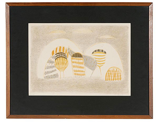 Abstract Lithographs by Zoran Antonio Music : Abstract Lithographs by Zoran Antonio Music Zoran Antonio Music (Italian, 1909-2005), includes two lithographic prints, first signed l.r. and numbered 129/200 l.l., second signed l.r. and numbered 1