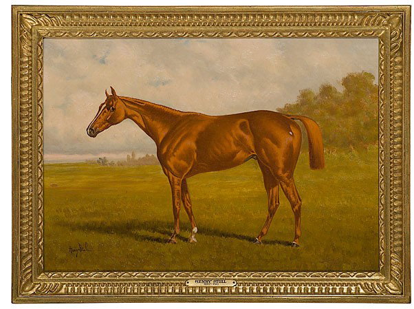Portrait of General Harding by Henry Stull, O/C: Portrait of General Harding by Henry Stull, Oil on Canvas Henry Stull (American, 1851-1913), signed l.l., with additional printed biographical information about the horse; 15.5 x 22 in. Named after 
