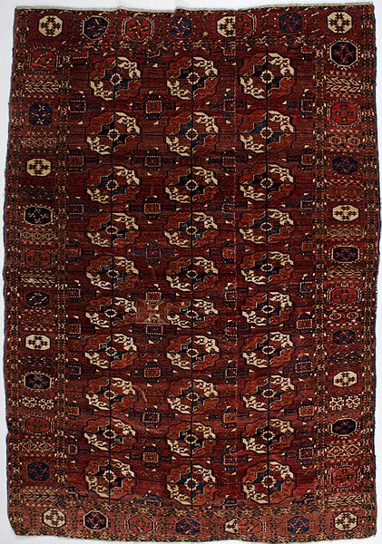 Bokhara Rug : Bokhara Rug Central Asia, Turkoman rug, early 20th century; 87 x 65 in. (7 ft. 2 in. x 5 ft. 5 in.).