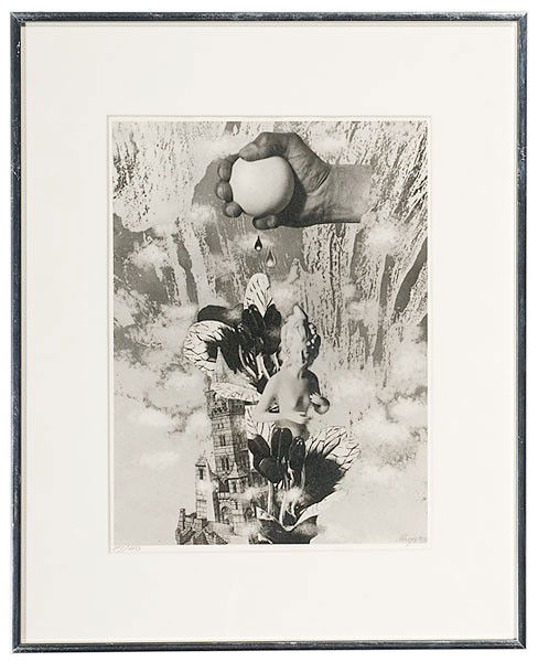 Herbert Bayer (German, 1900-1985), Creation : Herbert Bayer (German, 1900-1985), Creation Photomontage, titled Schopfung on verso (translated, Creation), signed and dated 32 l.r., marked 17/40 l.l.; 13.25 x 9.75 in. EXHIBITED Cincinnati Art Mus