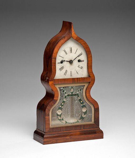 J.C. Brown Acorn Shelf Clock : J.C. Brown Acorn Shelf Clock Bristol, CT, ca 1850, an "Acorn" shelf clock, by Forestville Mfg. Co. of Bristol with eight-day time and strike, fusee movement, stamped with the maker's name and with i