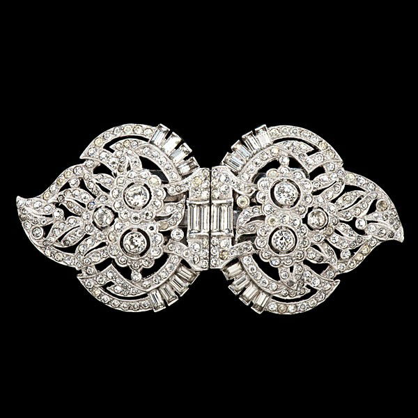 Coro Duette Shoe Clip : Coro Duette Shoe Clip A rhinestone Coro duette shoe clip with brooch attachment, US Patent #: 2034129.