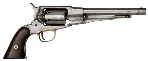 Remington Model 1861 Navy Percussion Revolver : Remington Model 1861 Navy Percussion Revolver .36 cal., 7.5" octagonal barrel, S/N 18891. Walnut grips.