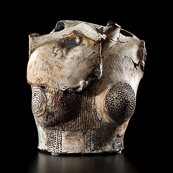 Michele Oka Doner (1945, USA) : Michele Oka Doner (1945, USA) Bust ca 1968 Porcelain; ht. 12, wd. 11, dp. 8 in.