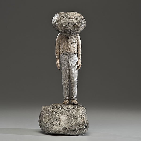 Jack Earl (1934, USA) : Jack Earl (1934, USA) Rock Head ca 1978 Whiteware; ht. 17, wd. 6.5, dp. 7 in. In the introductory catalogue text for Jack Earl Ceramics (2000) at the Schein-Joseph International Museum of Cerami
