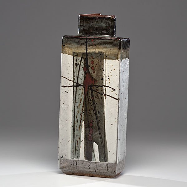 Albert Green (1914-1994; USA) : Albert Green (1914-1994; USA) Tall Bottle ca 1986-94 Stoneware; ht. 19 in. Provenance:Dorothy Miner Collection