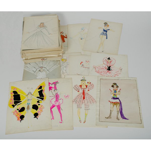 Large Group of Lester LTD. Costume Co. Sketches : Large Group of Lester LTD. Costume Co. Sketches A large group of 140+ original costume sketches by the Lester LTD. Costume Co., Chicago. Many contain notes from the artist.