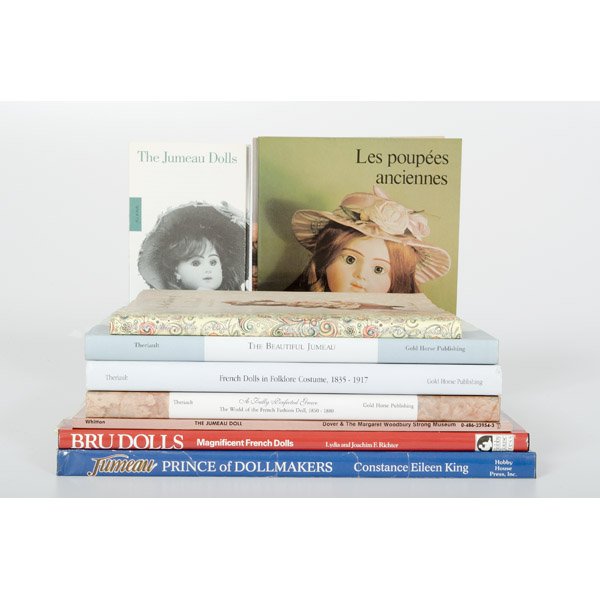Lot of French Doll Books : Lot of French Doll Books Lot of 11 books and publications on French dolls, including French Dolls in Folklore Costume, 1835-1917, by Florence Theriault, 1999; PLUS Jumeau, Prince of Dollmakers, by C