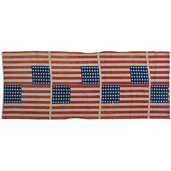 Bolt of 42-Star American Flags : Bolt of 42-Star American Flags Bolt includes 6 complete 42-star flags printed on cotton, plus 2 trimmed flags. Each complete flag features a 7/7/7/7/7/7 star pattern on canton, and measures 17 x 12 